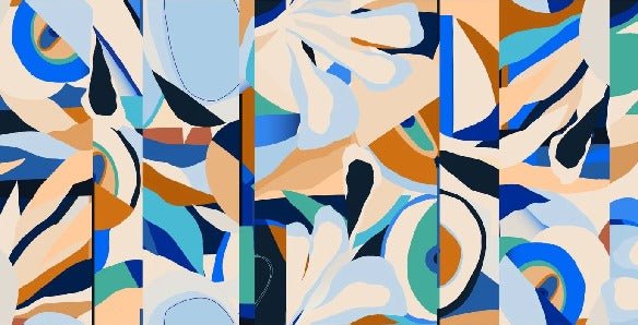 Papier peint abstrait vibrant
