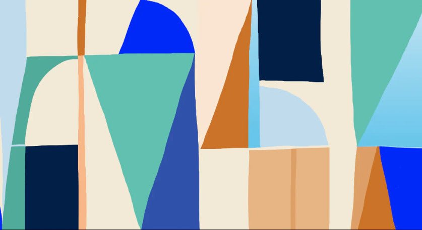 Papier peint abstrait géométrique tendance
