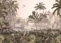 Papier peint jungle haven léopard