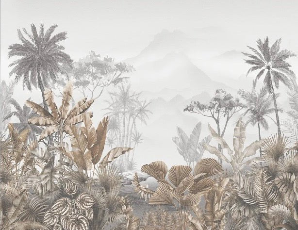 Tapete Trend Tropical Sepia