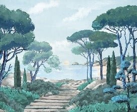 Papier peint balade dans les calanques