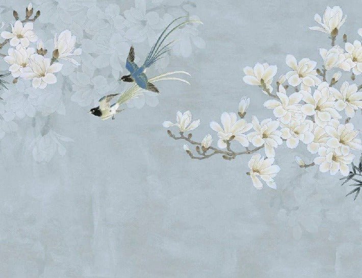 Tapete Floral Bird