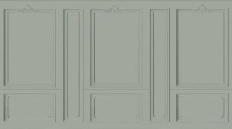 Papier peint Haussmann Vert de gris