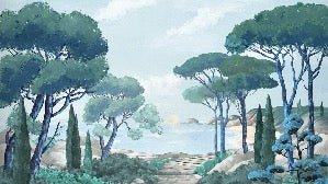 Papier peint balade dans les calanques