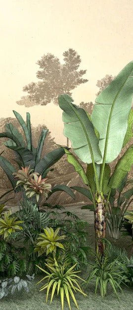 Carta da parati per toilette Jungle trend indonesia