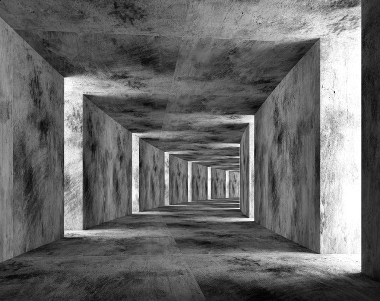 Tapete Trompe l'oeil 3D industriell