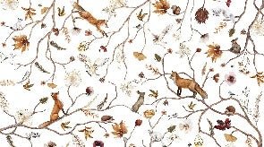 Carta da parati per bambini foresta avventura