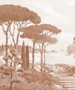 Carta da parati Passeggiata nei torrenti in terracotta