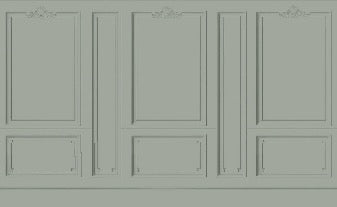 Papier peint Haussmann Vert de gris