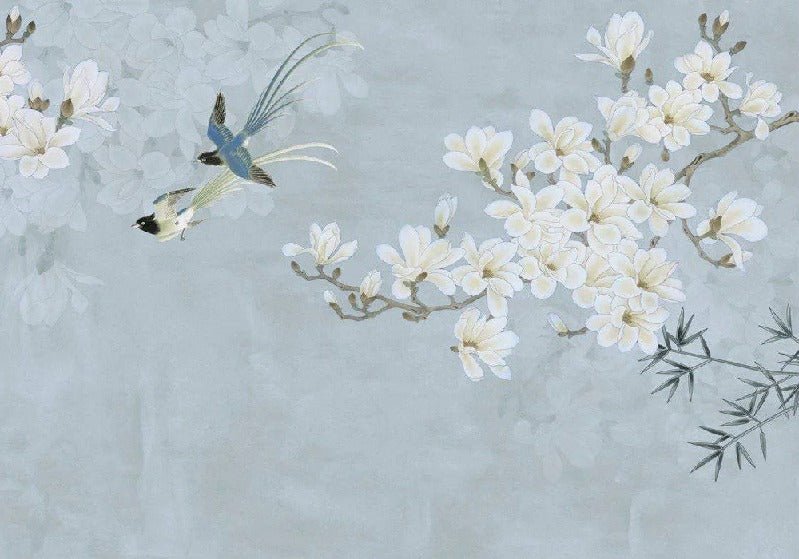 Tapete Floral Bird