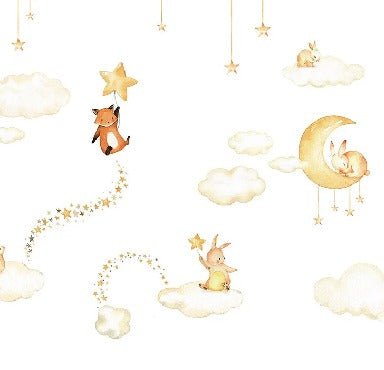 Tapete Baby jolis rêves weiß