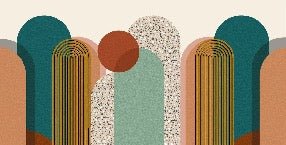Carta da parati di tendenza grafica Art pop deco