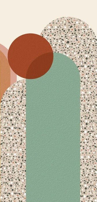 Carta da parati di tendenza grafica Art pop deco