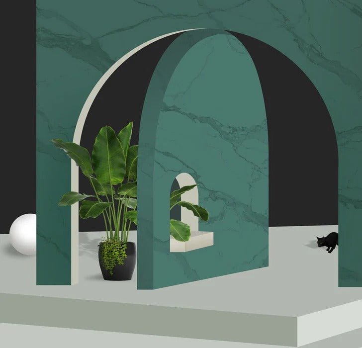 Papier peint hôtel trompe l'oeil