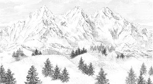 Tapete Berggipfel von Chamonix