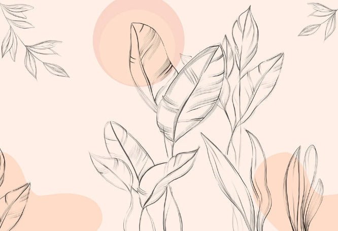 Papier peint gracieuse flore