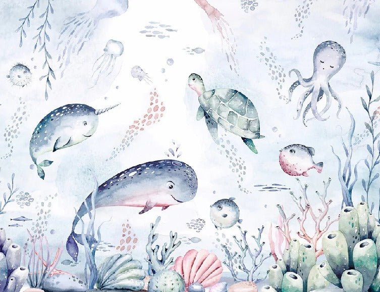 Tapete Wale märchenhafter Ozean