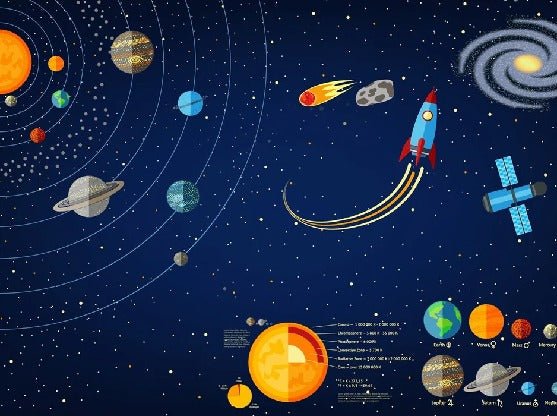 Carta da parati astronauta universo galassia