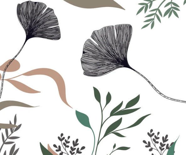Tapete Ginkgo Artist Floral