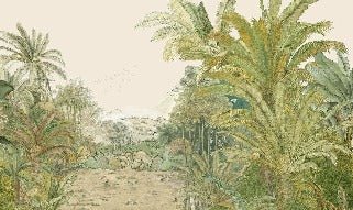 Exotische Tapete „Grünes Paradies“