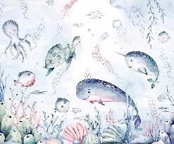 Tapete Wale märchenhafter Ozean