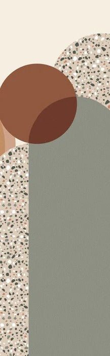 Carta da parati grafica art déco di tendenza
