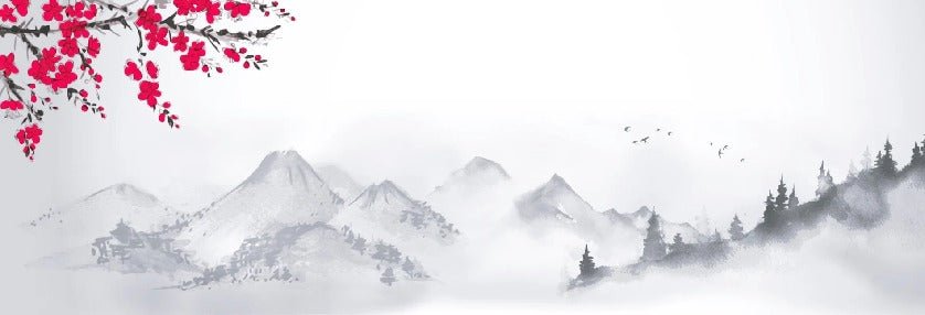 Papier peint zen paysage minimaliste