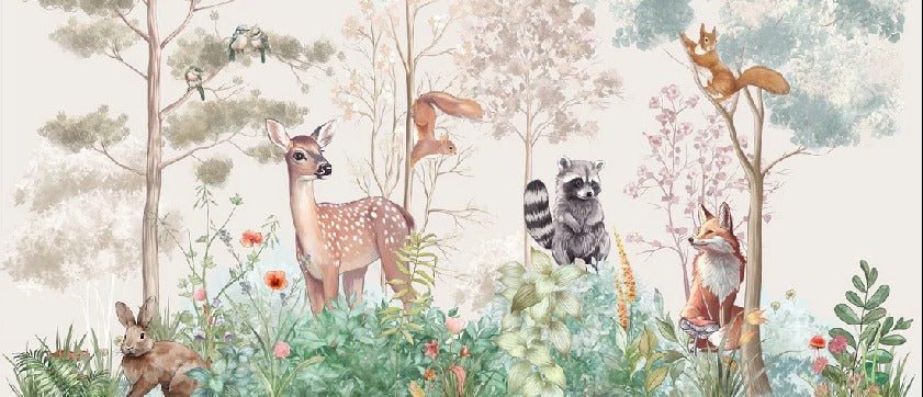 Papier peint chambre enfant nature magique beige, XXL, tendance