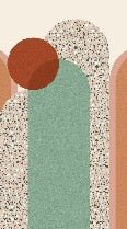 Carta da parati di tendenza grafica Art pop deco