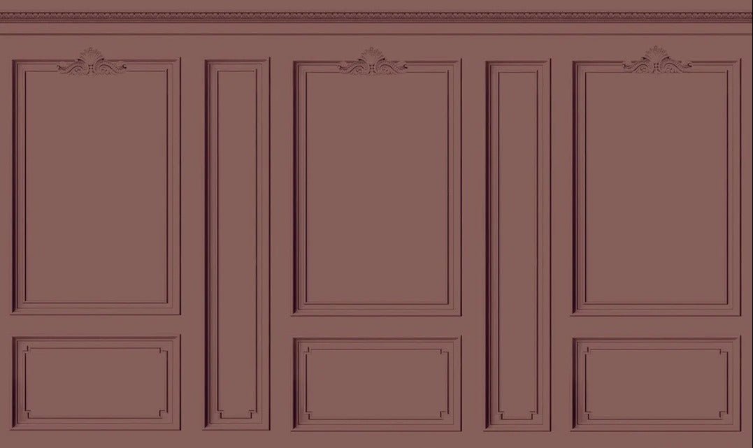 Trompe-l'œil-Tapete im Haussmann-Stil Hacienda