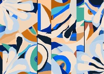 Papier peint abstrait vibrant