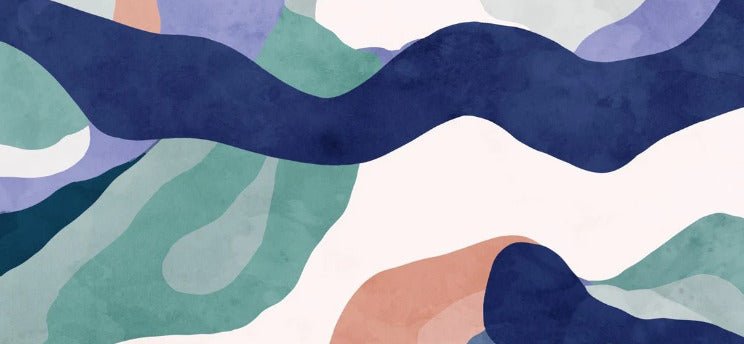 Papier peint abstrait ondulation