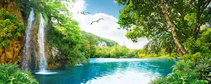 Papier peint Cascade détente