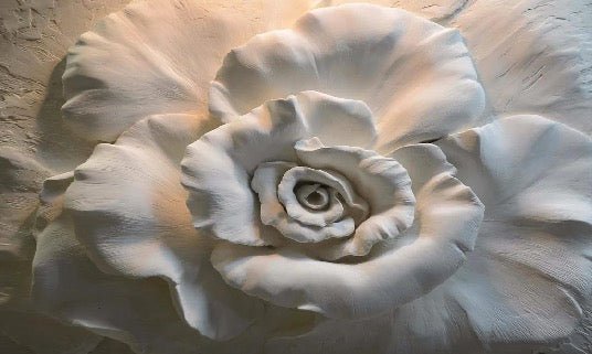 Carta da parati Flower Sculpture 3D