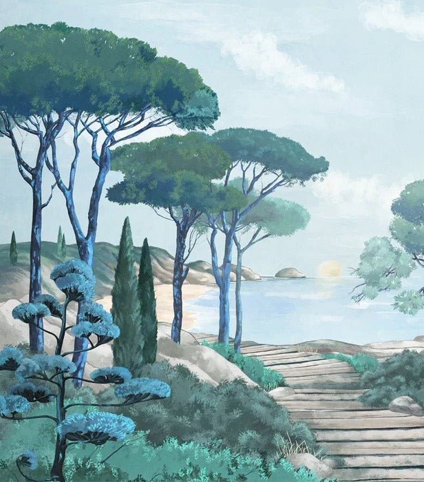 Papier peint balade dans les calanques