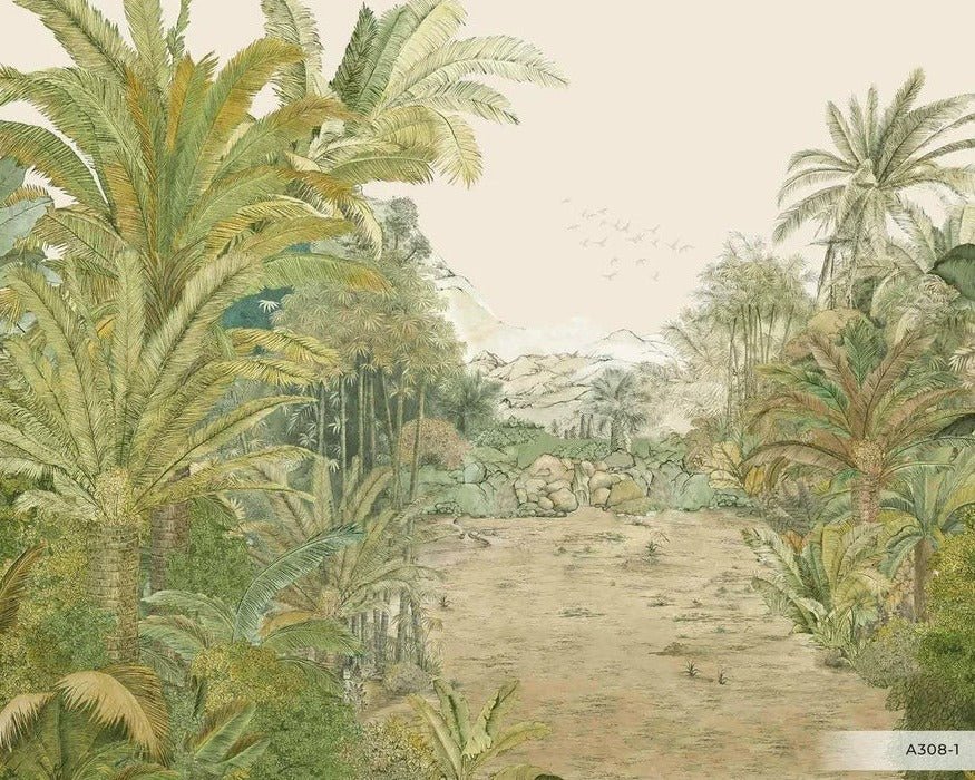 Exotische Tapete „Grünes Paradies“