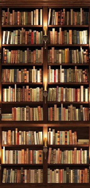 Trompe l'oeil Tapete Authentische Bibliothek