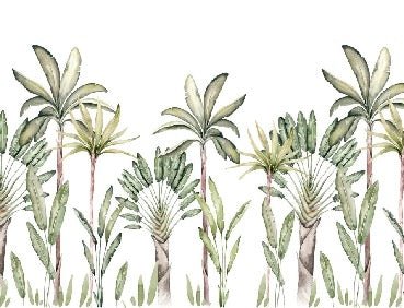 Carta da parati tropicale acquerello