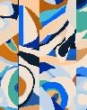 Papier peint abstrait vibrant