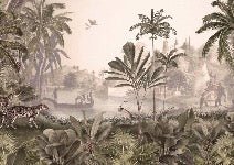 Papier peint jungle haven léopard