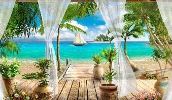Papier peint Windows Sea
