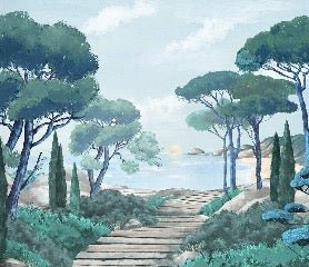 Papier peint balade dans les calanques