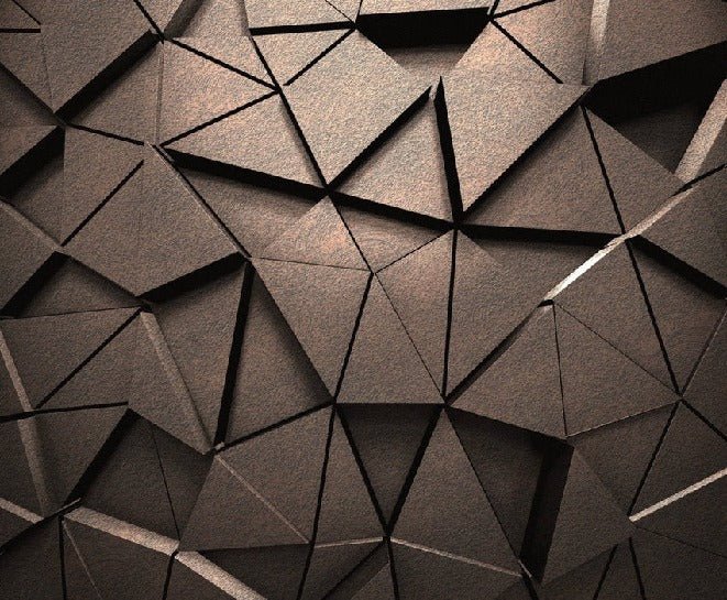 Papier peint 3D black perspective rouille