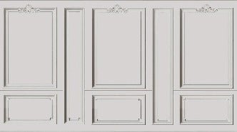 Tapete Französisch Haussmannien Warmes Grau