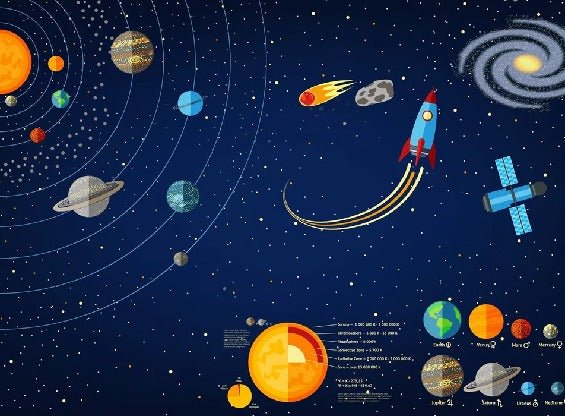 Carta da parati astronauta universo galassia