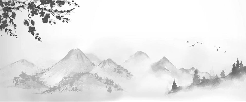 Zen-Tapete minimalistische Landschaft