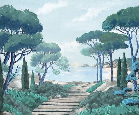 Papier peint balade dans les calanques