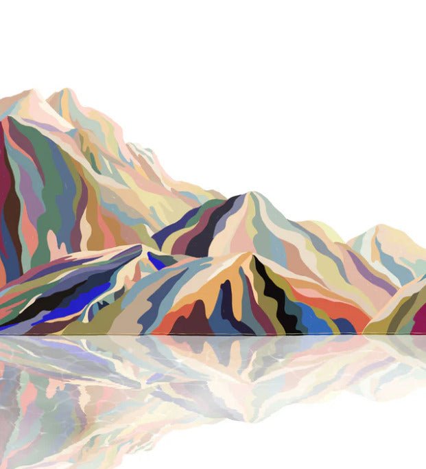 Papier peint Annecy arty color