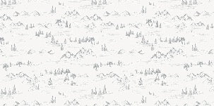 Papier peint illustration montagne et sapin