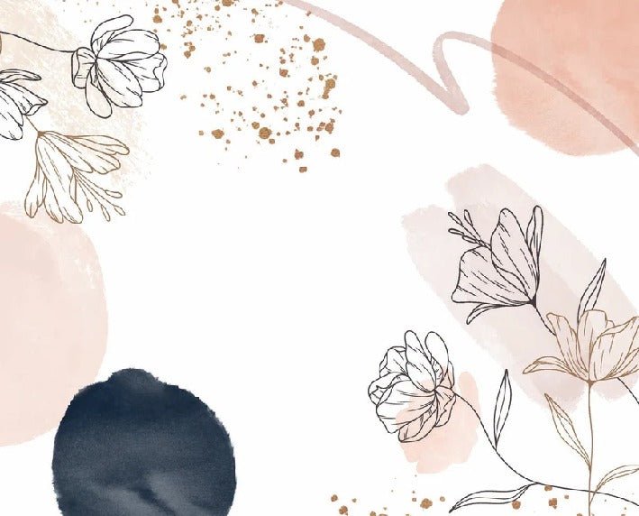 Tapete Formen und Blumen